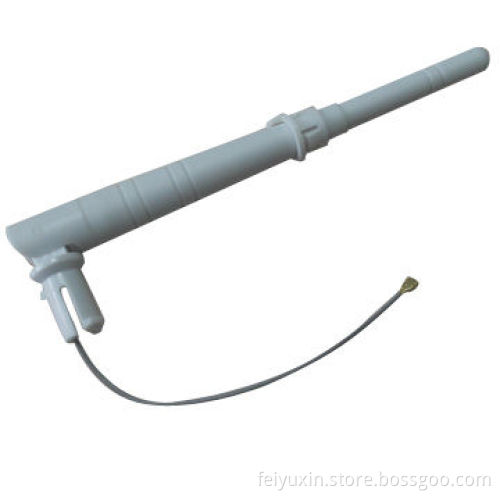 3dbi GSM Rubber Antenna with I-PEX, 1.13mm Grey Cable